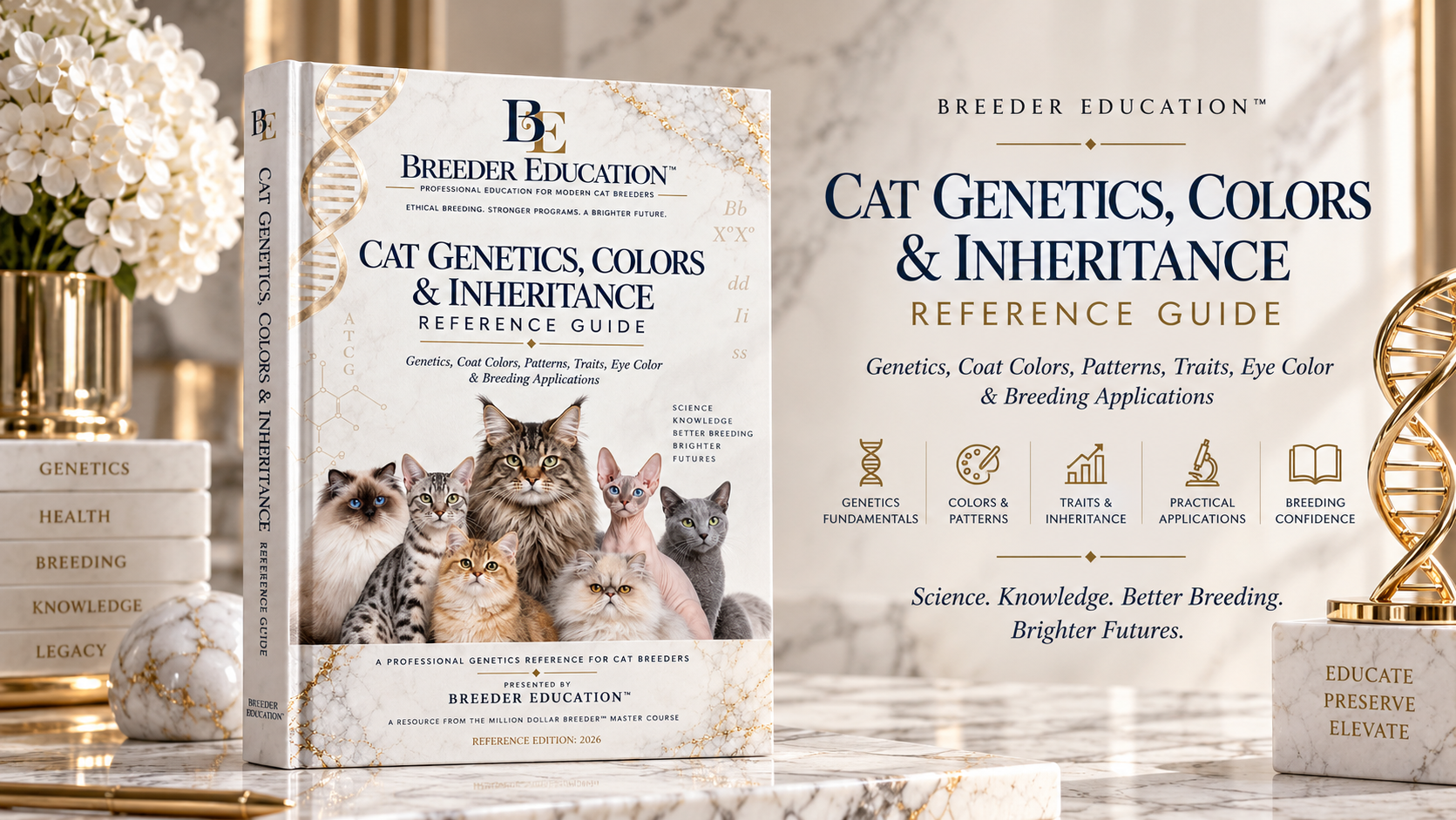 Cat Genetics, Colors and Inheritance Reference Guide luxury book collection